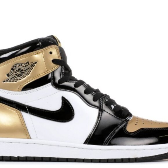 Women Nike Air Jordan 1 High Top Reto Size 5.5 OG NRG 'Gold Top 3' - Picture 14 of 14